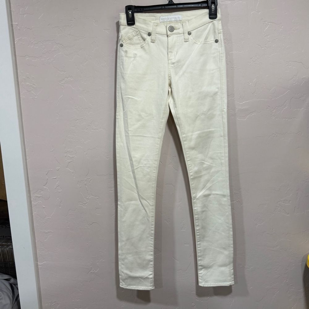 Rock Revival White Denim Jeans Size 0